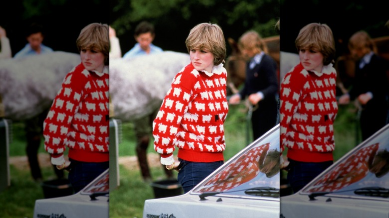 Princess Diana photographed at a Windsor Polo match in June 1981
