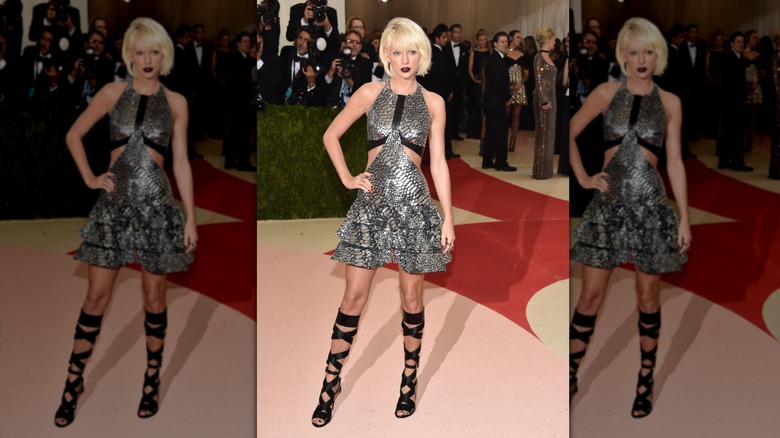 Taylor Swift photographed at the 2016 Met Gala