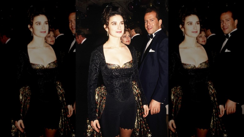 Demi Moore and then-husband Bruce Willis at the 61st Academy Awards