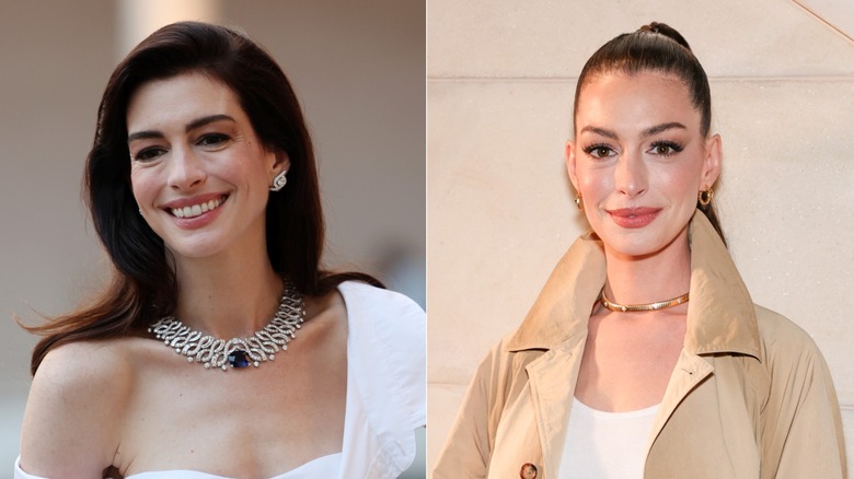 Anne Hathaway facial change from 2024 to 2025