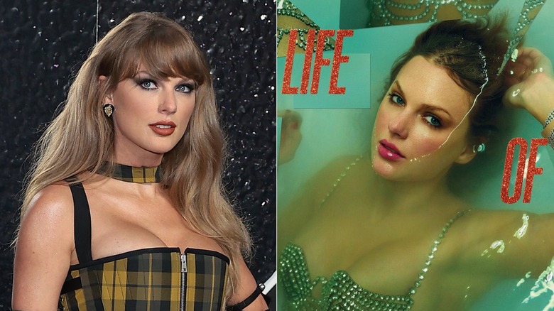 Taylor Swift's face in 2024 vs 2025