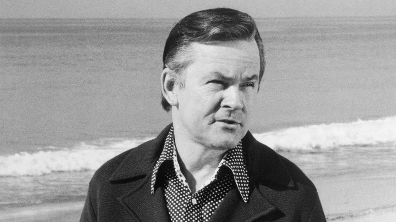 Black and white photo of actor Bob Crane