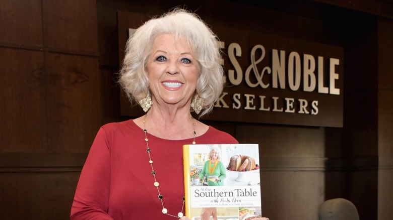 Paula Deen attends a food function in 2025