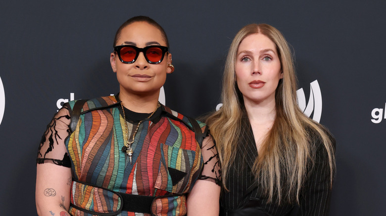 Raven-Symoné and Miranda Maday posing together