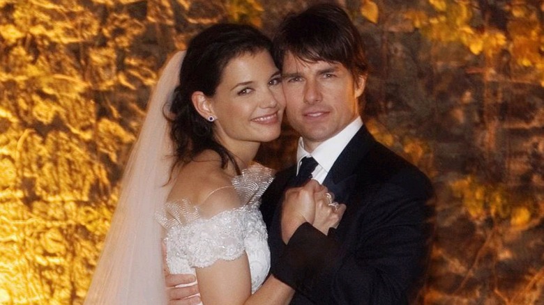 Tom Cruise and Katie Holmes on their wedding day.