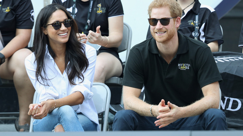 Meghan Markle with Prince Harry at 2017 Invictus Games in Toronto