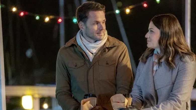 Kimberley Sustad and Paul Campbell in "A Godwink Christmas"