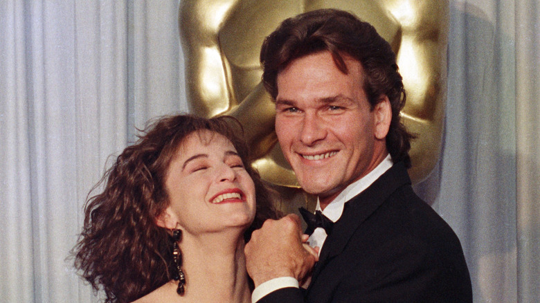 Jennifer Grey and Patrick Swayze at the 60th Academy Awards on April 11, 1988