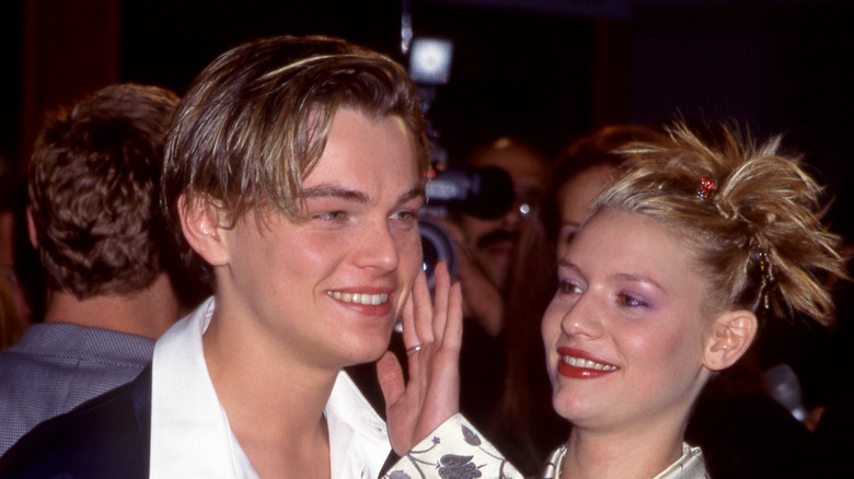 Leonardo DiCaprio and Claire Danes at the Los Angeles premiere of "Romeo + Juliet" on October 27, 1996