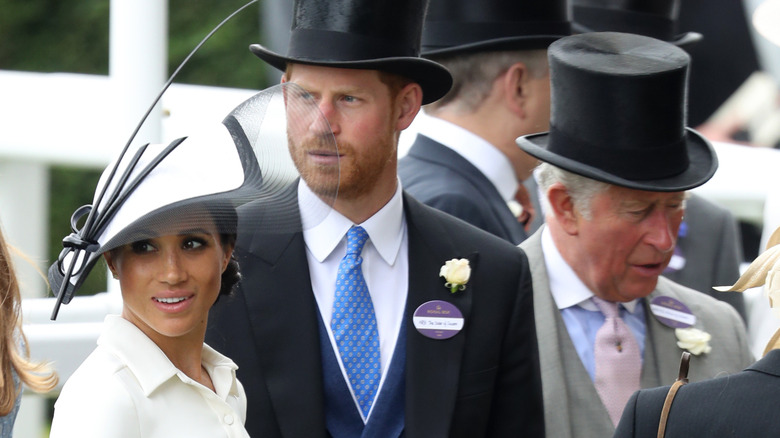 Meghan Markle, Prince Harry, and King Charles at Ascot