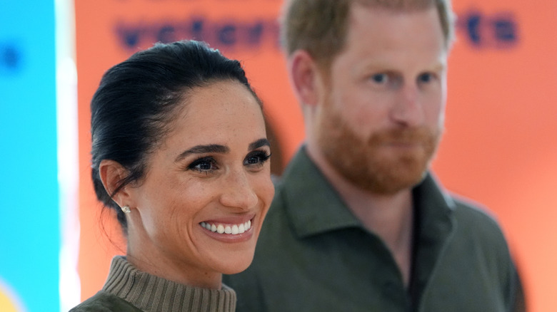 Harry and Meghan shoulders-up