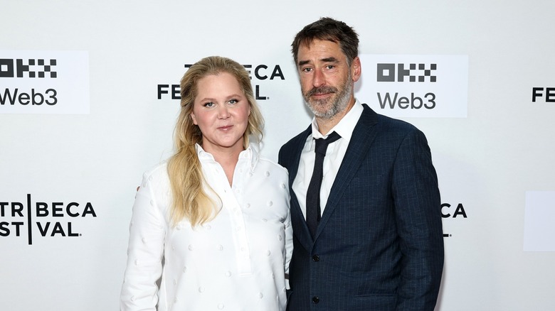 Amy Schumer and Chris Fischer at the Tribeca Festival in June 2025