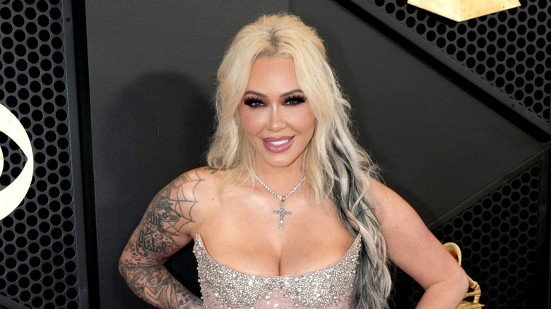 Bunnie Xo smiling at the Grammys in 2024