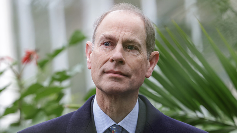 Prince Edward attending the Royal Botanic Gardens in 2022