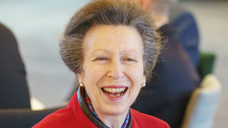 Princess Anne laughing