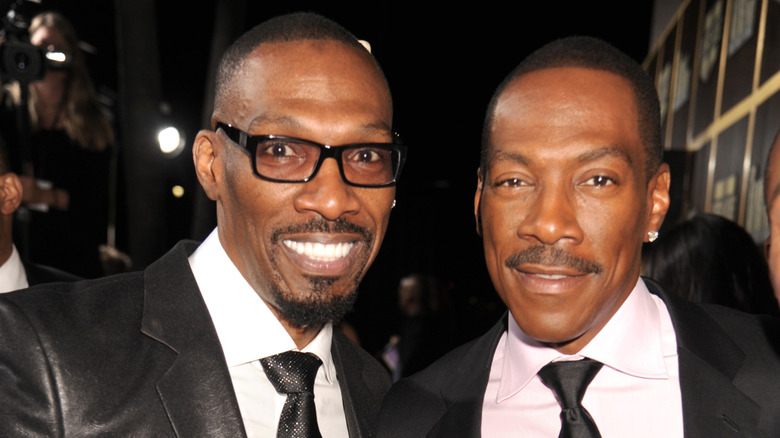 Charlie Murphy and honoree Eddie Murphy arrive at Spike TV's "Eddie Murphy: One Night Only" at the Saban Theatre on November 3, 2012 in Beverly Hills, California (2012)