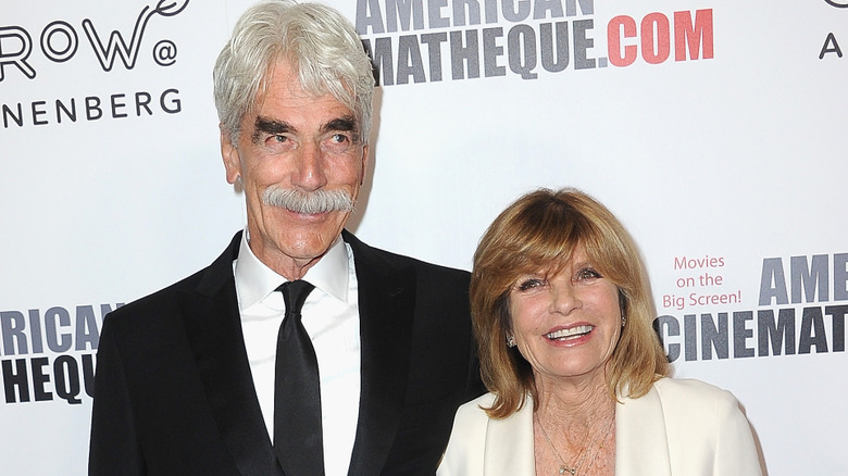Sam Elliott and his wife Katharine Ross posing at an event in 2018