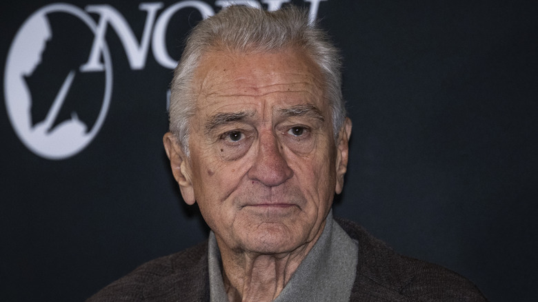 Robert De Niro looking serious at Nobu Hotel