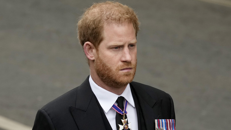 Prince Harry with his military medals