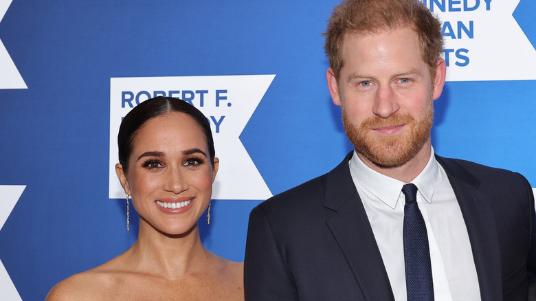 Meghan Markle and Prince Harry smiling