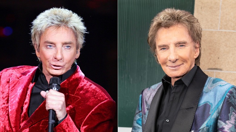 Barry Manilow performing in Las Vegas in 2005/Barry Manilow at the 76th Annual Tony Awards.
