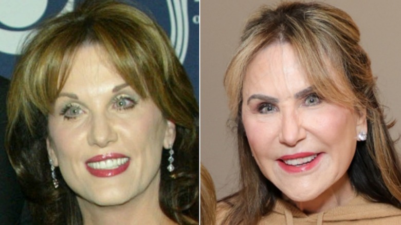 Robin McGraw photographed in May 2004/Robin McGraw photographed in Los Angeles in October 2025.