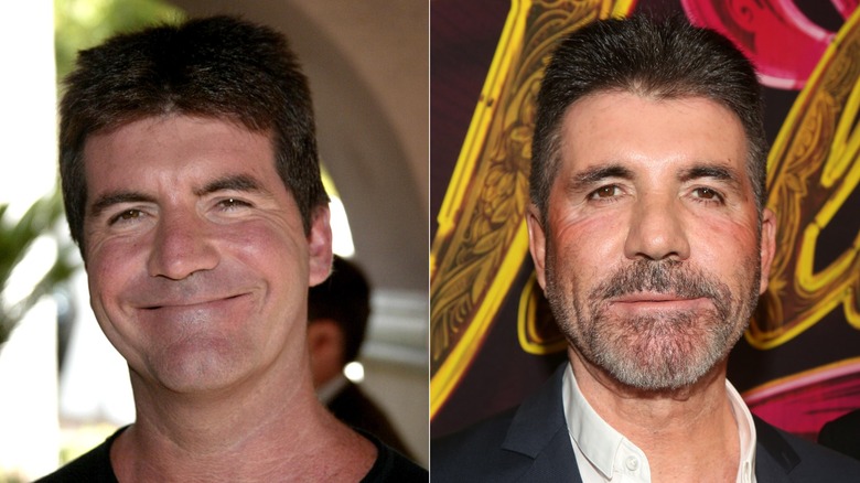 Simon Cowell at the Ritz Carlton Hotel in 2006/Simon Cowell photographed at the Stephen Sondheim Theater in 2022
