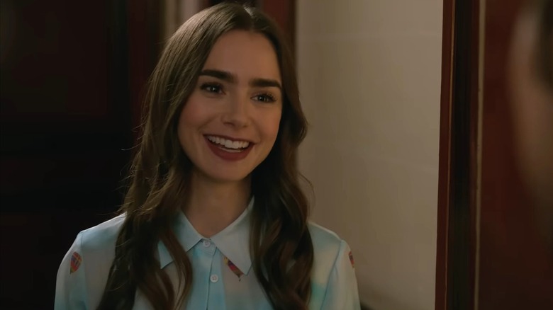 Lily Collins as Emily Cooper in "Emily in Paris."