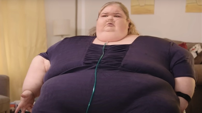 Tammy Slaton purple shirt oxygen tube
