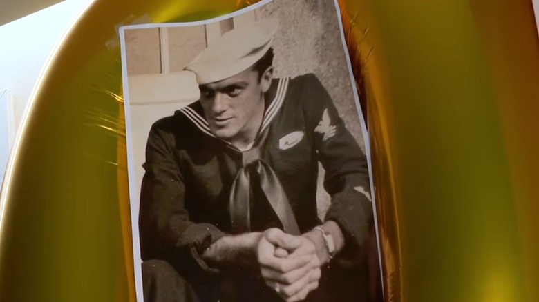 A photo of Bernard Parnell in his Navy uniform.