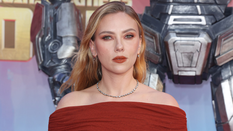 Scarlett Johansson attends the 2024 European Premiere of "Transformers One"