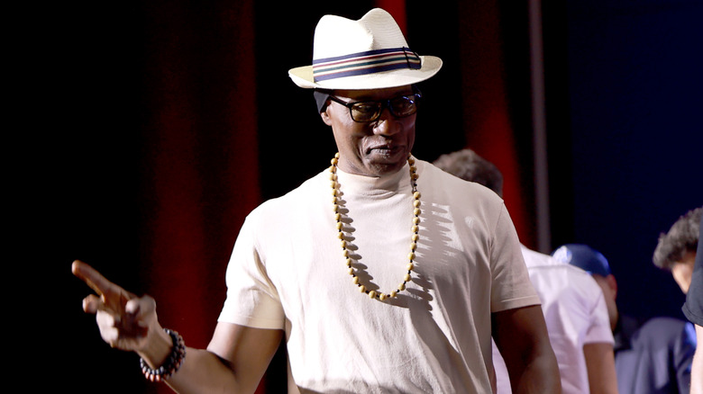 Wesley Snipes speaks onstage during "Marvel Studios: The Ultimate Deadpool & Wolverine Celebration Of Life" panel during Comic-Con International at San Diego Convention Center (2024)