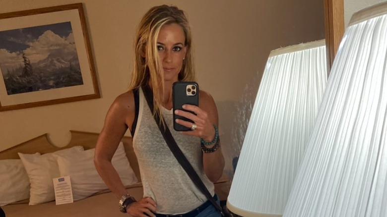 Nicole Curtis taking a mirror selfie in 2025