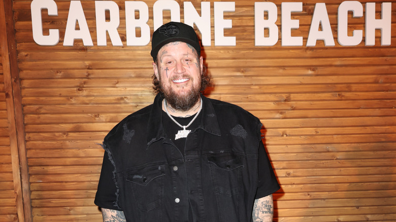 Jelly Roll smiling at American Express Carbone Beach in 2025