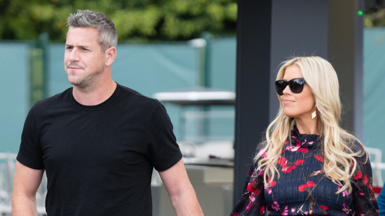 Ant Anstead and Christina Haack holding hands