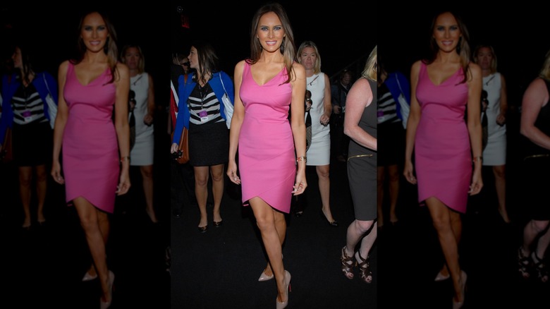 Melania Trump at the Michael Kors Spring 2011 fashion show during Mercedes-Benz Fashion Week at The Theater at Lincoln Center on September 15, 2010
