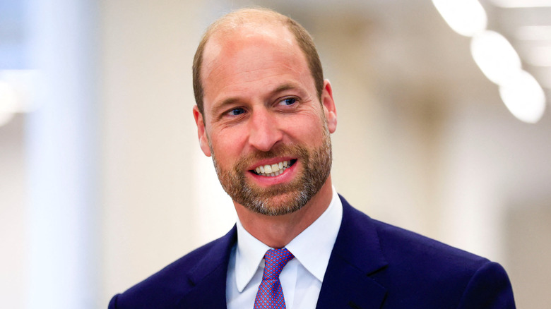 Closeup of Prince William smiling