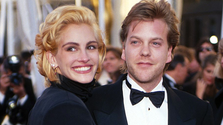 Julia Roberts and Kiefer Sutherland attending the 63rd Annual Academy Awards in 1991