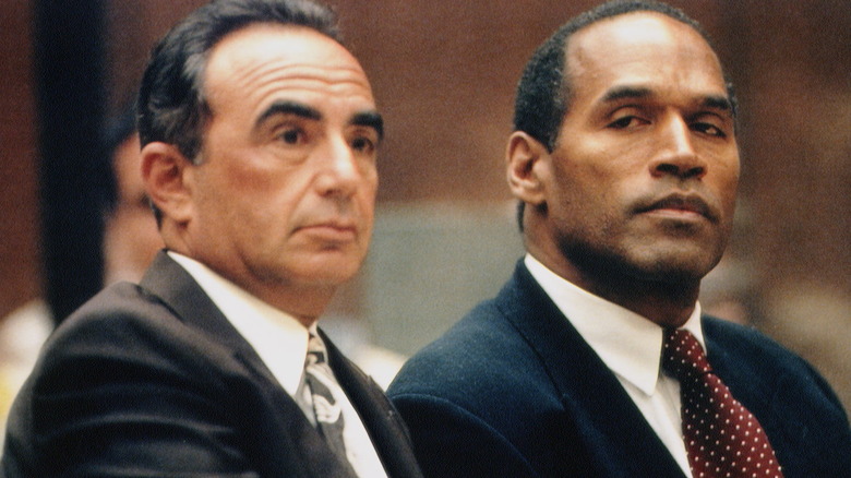 Robert Shapiro and O.J. Simpson in court together