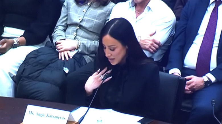 Angie Katsanevas testifying in front of Congress