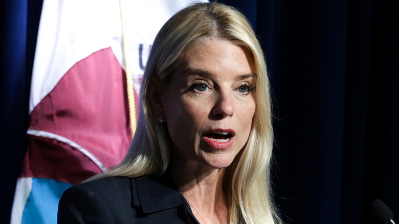 Pam Bondi looking surprised