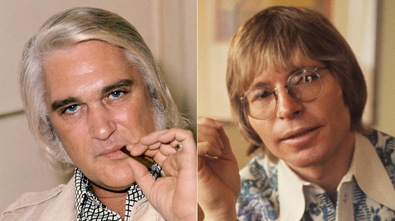 Side by side images of Charlie Rich and John Denver, taken in the '70s