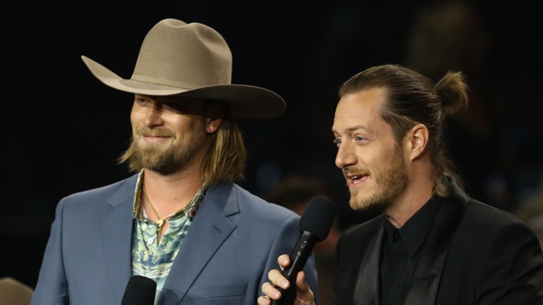 Brian Kelley and Tyler Hubbard at the 2021 CMAs