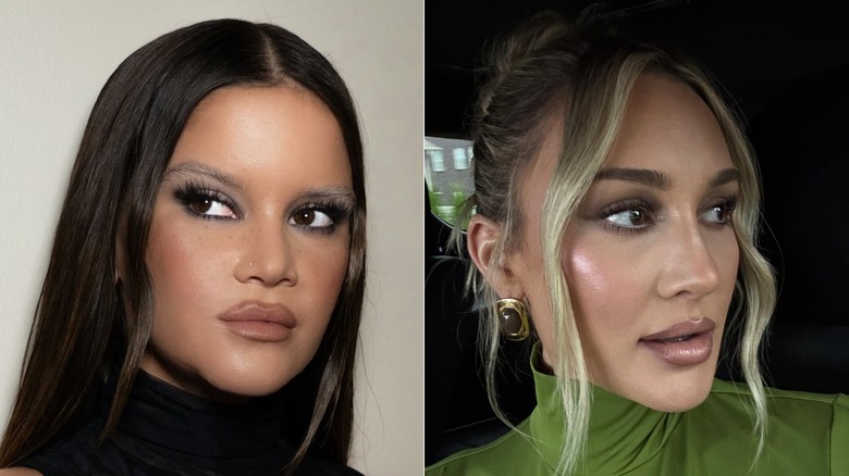 Side by side images of Maren Morris and Brittany Aldean, both via Instagram