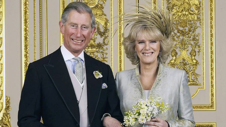 Charles and Camilla on wedding day
