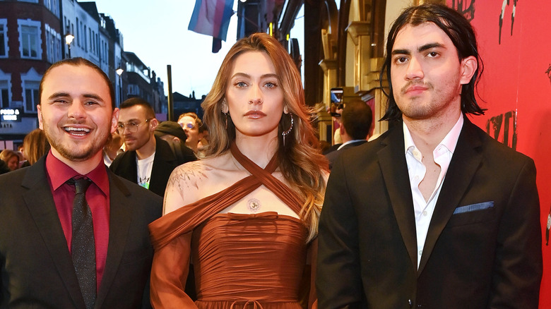 Prince, Paris, and Bigi (formerly Blanket) at the premiere of 