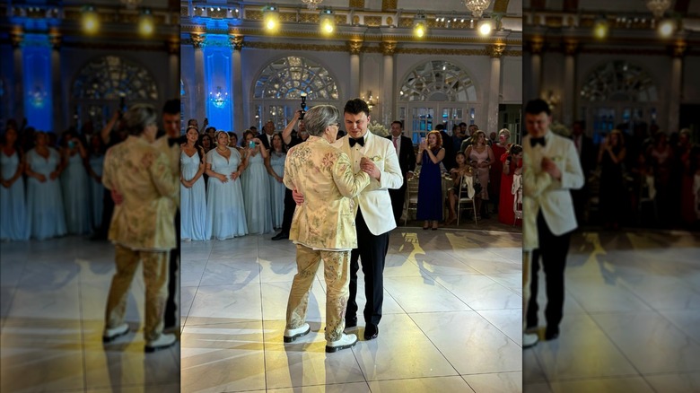 Rosie O'Donnell sharing mother-son dance with her son, Blake in 2024.
