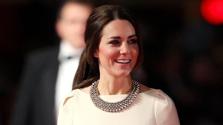 Kate Middleton wearing a necklace