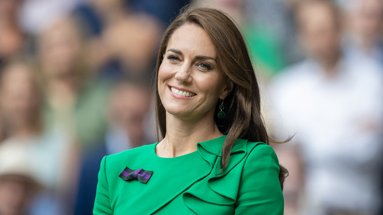 Princess Catherine smiling at Wimbledon