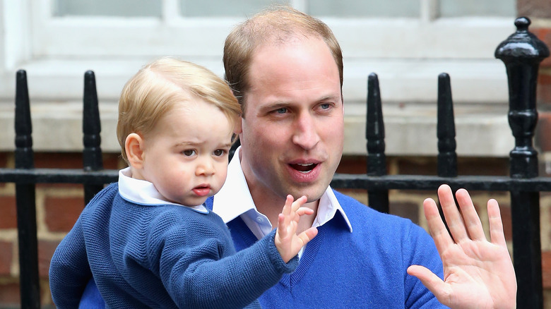 George, William entering Lindo Wing 